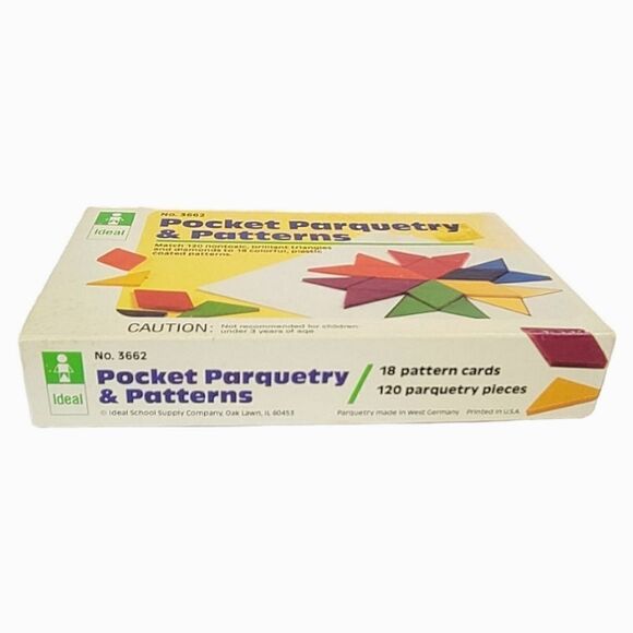 Vintage Ideal Pocket Parquetry & Patterns Complete Set 1960  Collectible - Picture 3 of 4